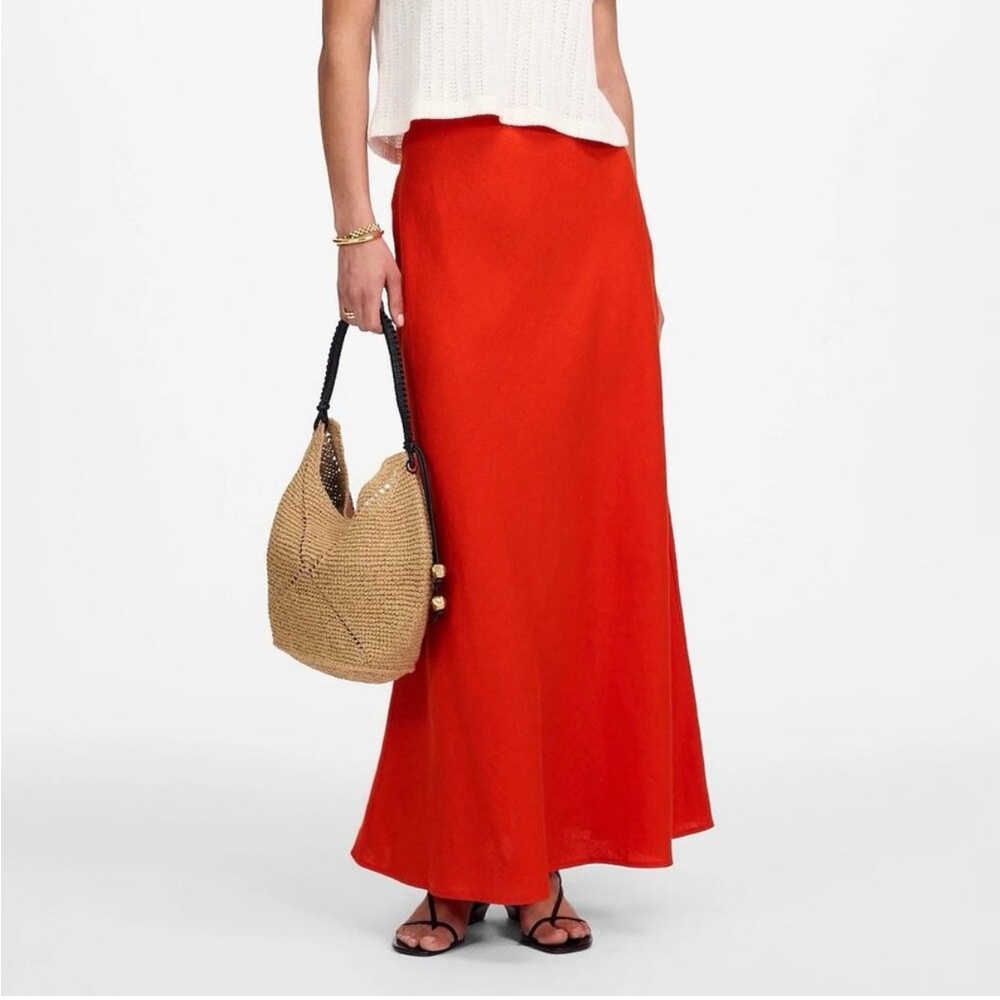 Madewell Linen Maxi Slip Skirt